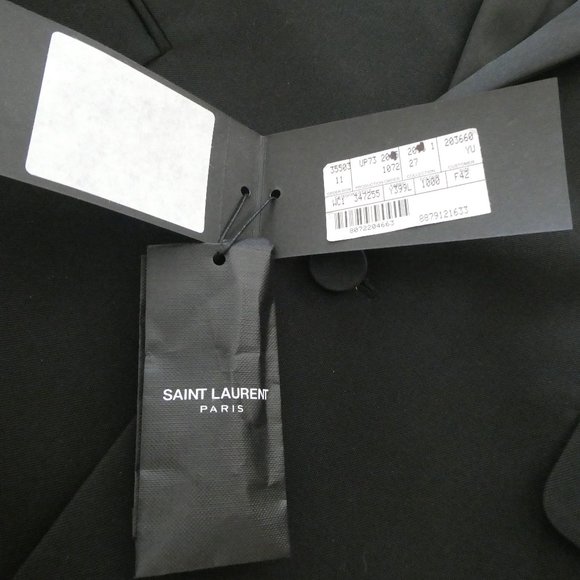 New Authentic Womem SAINT LAURENT Le Smoking Jacet Uniform - Picture 7 of 9